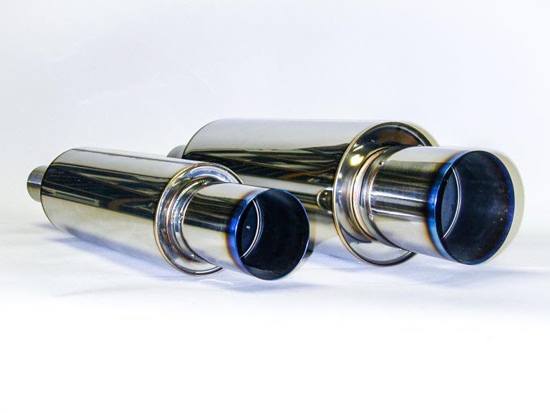 Titanium HKS Muffler (Universal Stainless Hi Power 170mm), 1 Pack, (N) 34005-FK001