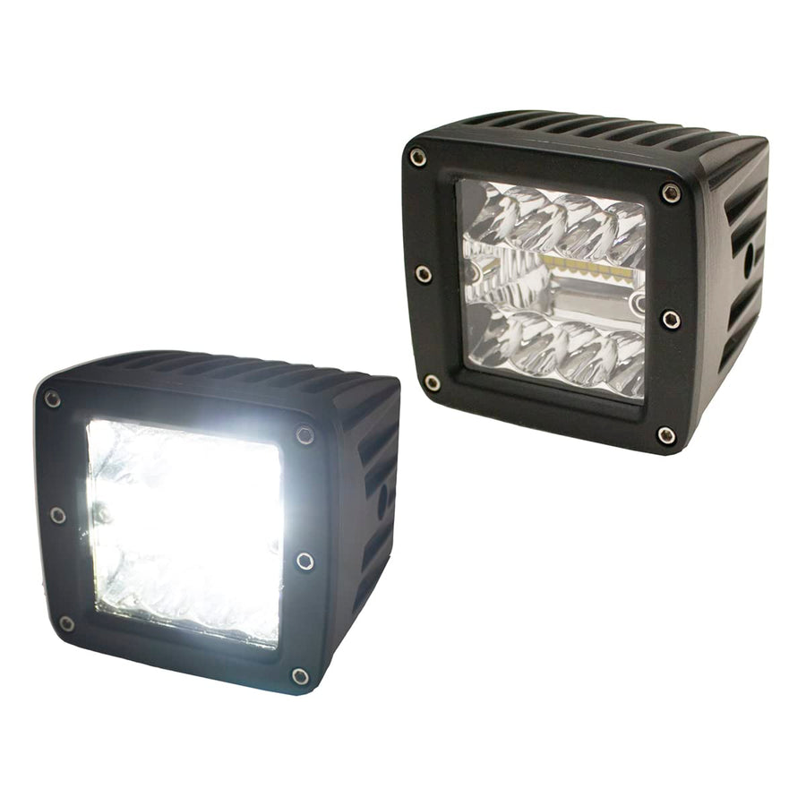 Race Sport ECO RS3X3ECO High Power CUBE Style Auxiliary Lights - Sold as Pair