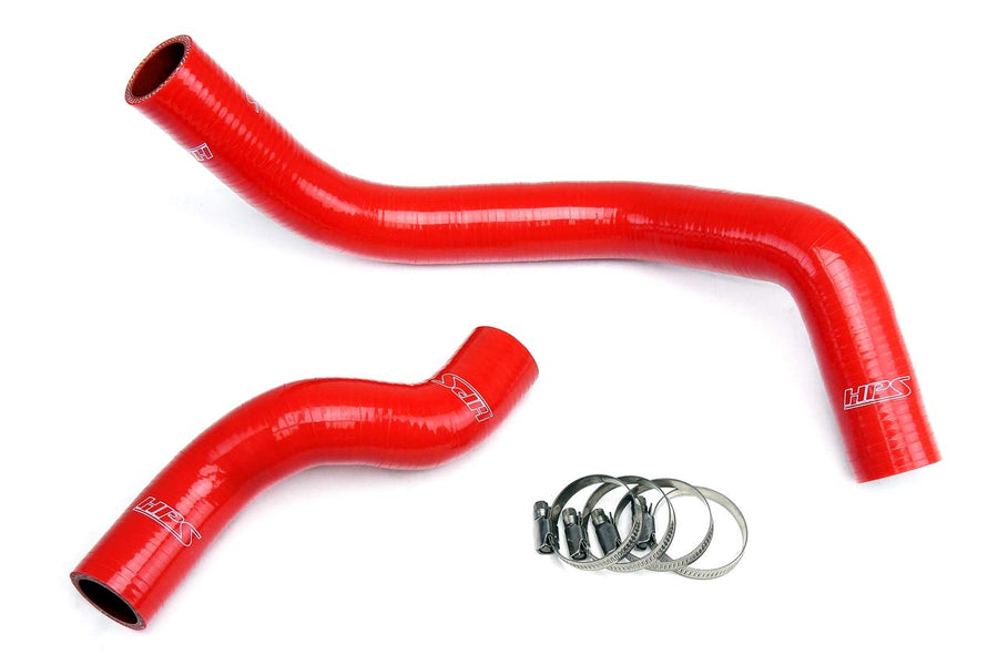 Red HPS 57-1045-RED Silicone Radiator Coolant Hose Kit