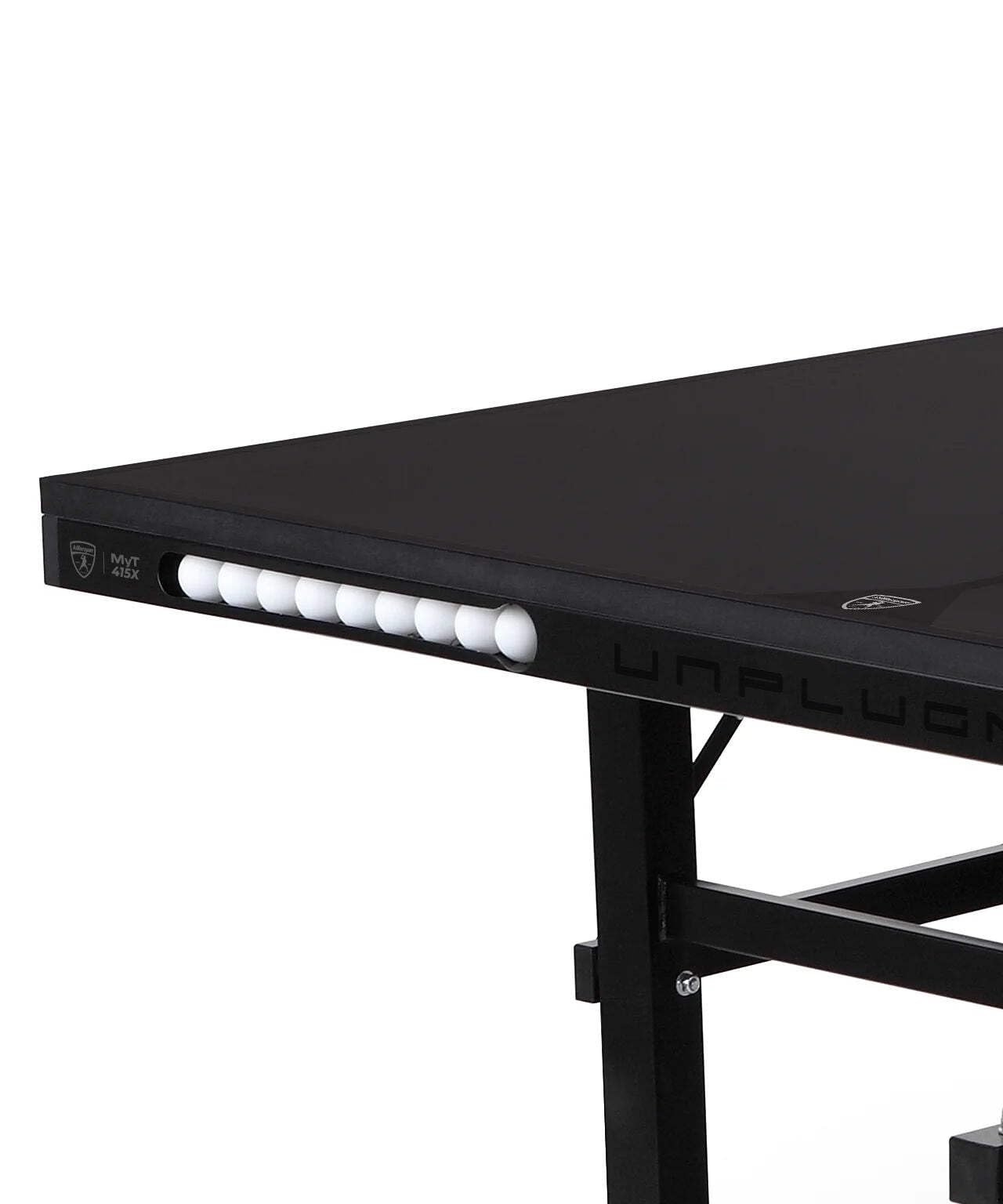 Ping Pong Table Killerspin MyT 415 Max - Foldable Table for Table Tennis, Portable Ping Pong Table Set with Built-in Paddle and Ball Storage, 25MM MDF Board Pingpongball Table, Jet Black