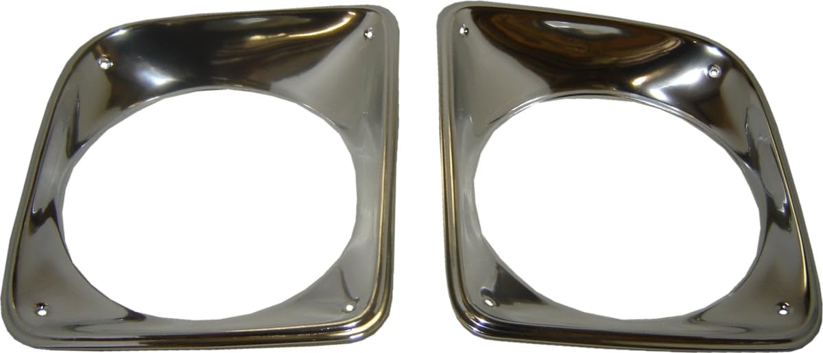 Headlight Bezels Brothers Trucks HLB6768 - Chrome - Pair