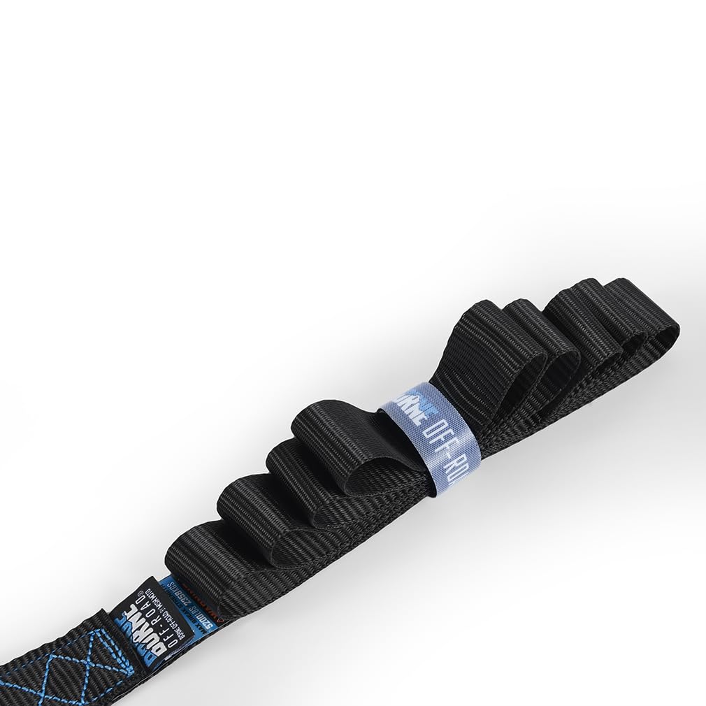 Heavy-Duty Borne Off-Road Ratchet Tie-Down Kit (4-Pack), Black