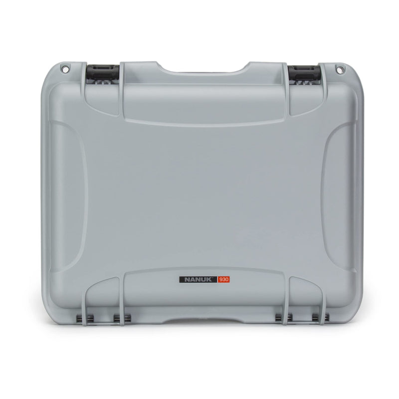 Waterproof Nanuk 930 Hard Case with Lid Organizer and Padded Divider - Silver