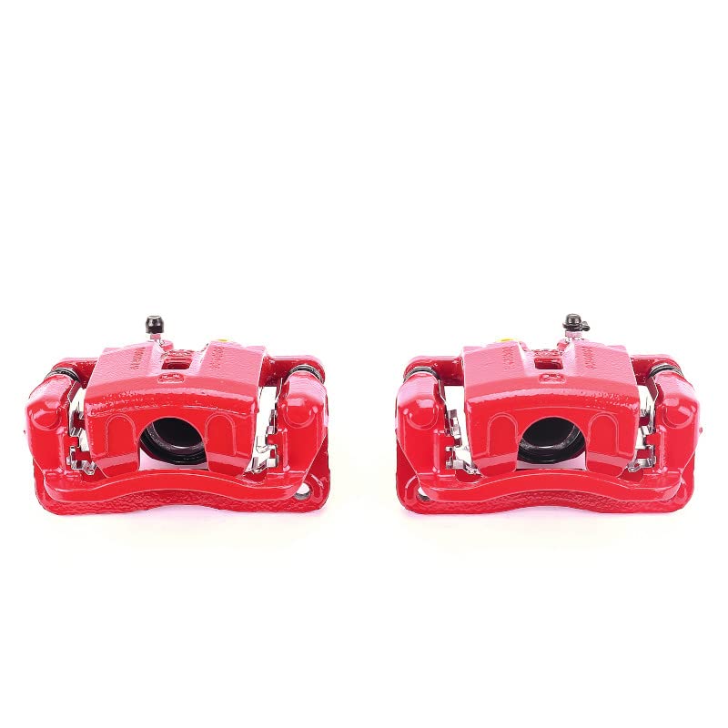 Power Stop Pair of High-Temp Red Powder Coated Rear Calipers For Hyundai Genesis 2009-2011/Hyundai Genesis 2009-2011 [Vehicle Specific]