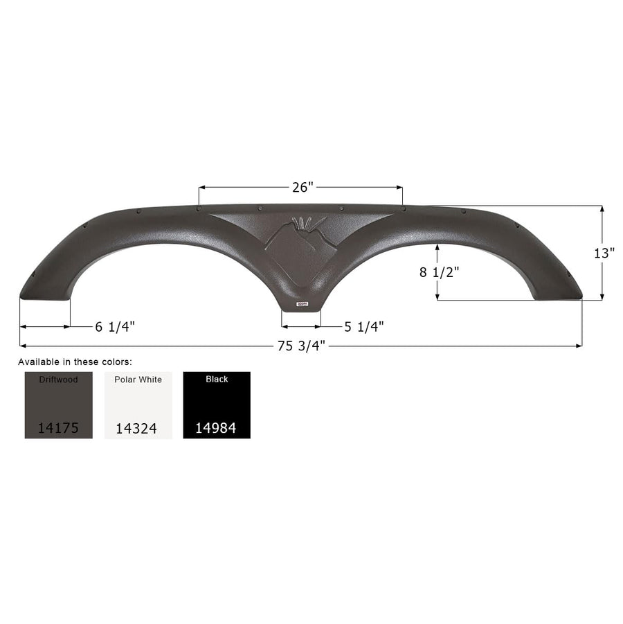 Fender Skirt ICON, Tandem, Keystone, FS4175, Polar White