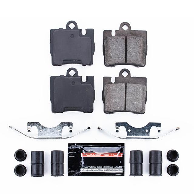 Power Stop Z23-848 Z23 Evolution Sport Carbon Fiber Ceramic Brake Pads with Hardware For CL500, CL55 AMG, CL600, S430, S500, S55 AMG, S600 [Model Specific]