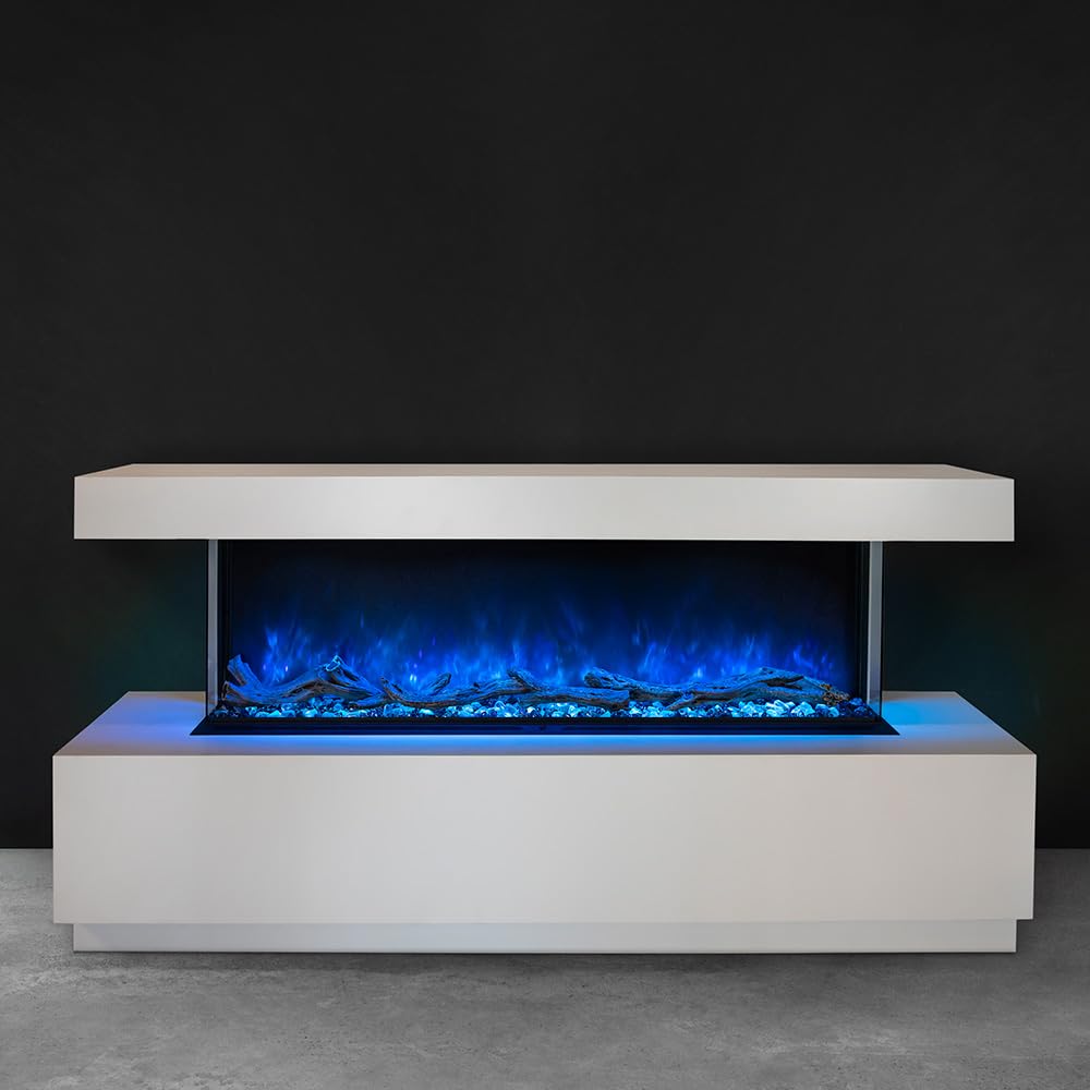 Landscape Pro Modern Flames Multi Electric Fireplace | Customizable Multi-Colored LED Light Ambience | Remote/App Controlled | 66 Inch