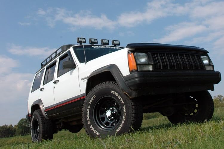 3" Rough Country Lift Kit w/V2 Shocks for 1984-2001 Jeep Cherokee XJ - 67070