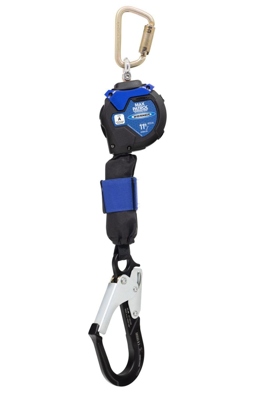 11 Ft Werner Max Patrol Self-Retracting Lifeline With Aluminum Rebar