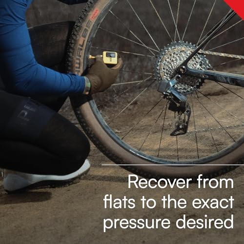 VIAIR Mini Recon - Premium Portable Air Compressor For Cyclists - Digital Tire Pressure Gauge with 120 PSI - For Road, Gravel & Mountain Bike Tires - Brushless Motor, Lithium Batteries & Presta Head