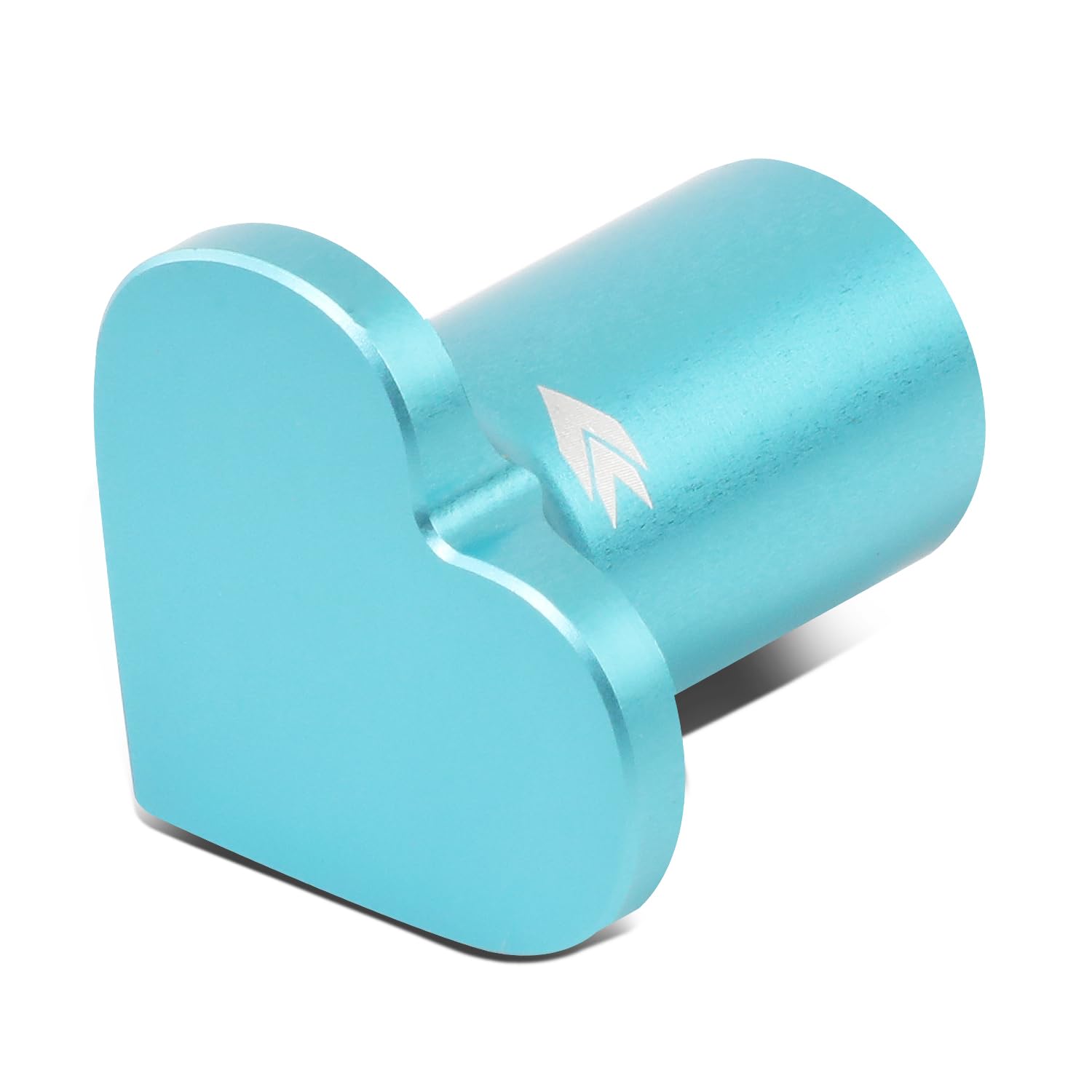 NRG Innovations 6061 Aluminum NRG-DB-H001MF Heart E-Brake Drift Button, Hand Brake Lever Button Compatible with Nissan S13/S14/S15, Minty Fresh