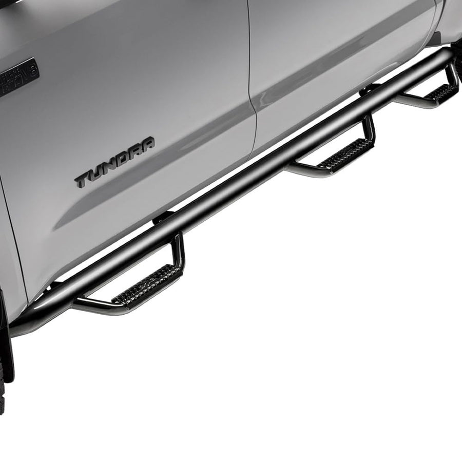 N-Fab Steps Nerf | Gloss Black, Wheel-to-Wheel w/ Bed Access | D0994CC-6 | Fits 2009-2015.5 Dodge RAM 1500 Crew Cab 5.7' Short Bed, SRW Gas
