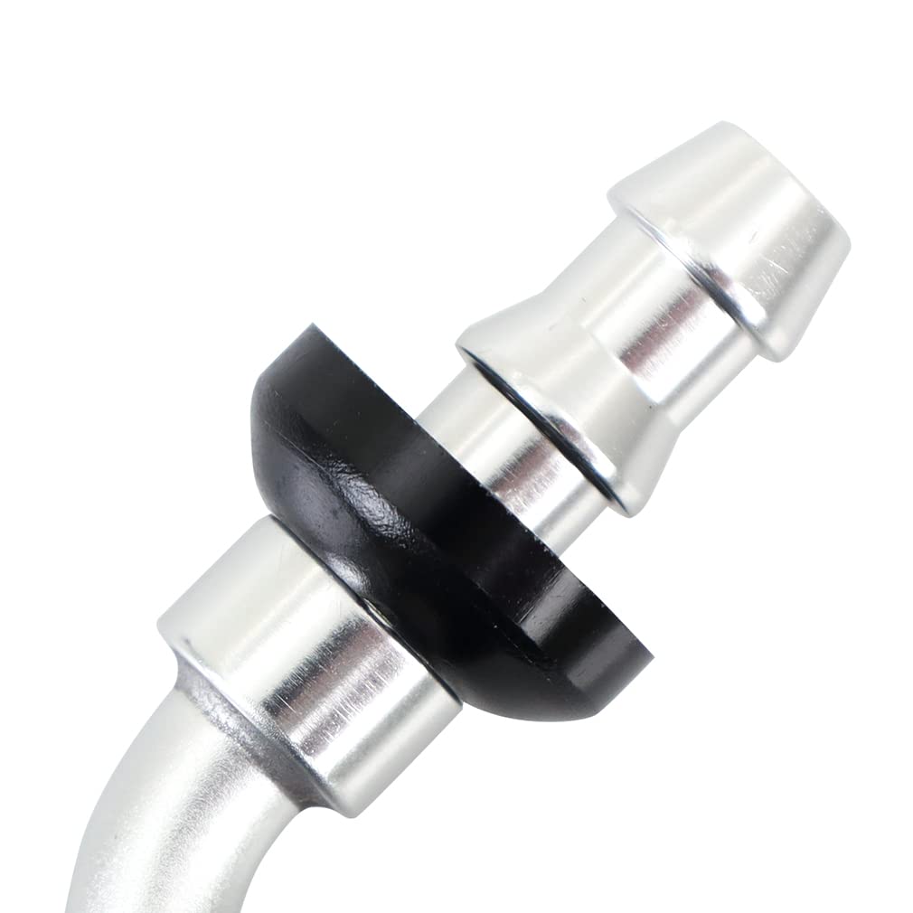 45-Degree Mishimoto Push-Lock Fitting, 4AN