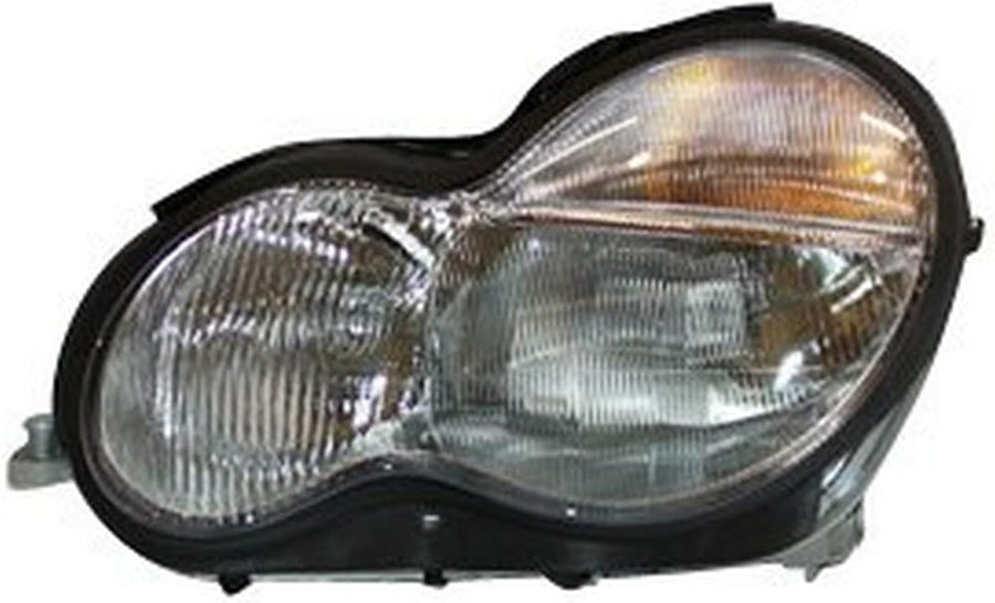 Left TYC Headlight Assembly Compatible with 2001-2004 Mercedes Benz C-Class
