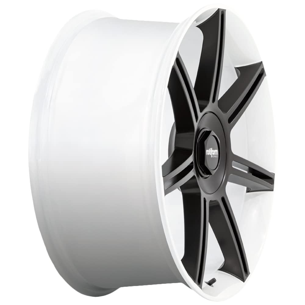 R908 Rotiform 22X10 5X130 WHT M-BLK-SPK 56MM - R908221063+56