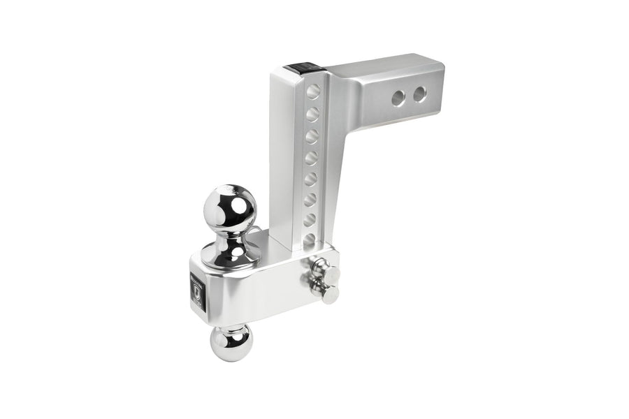 2.5" Aluminum BulletProof Hitches - Trailer Hitch (14,000 lb. Rating) - Adjustable Hitch with 6" Drop/Rise and 2" & 2-5/16" Dual Ball - Corrosion-Resistant Tow Hitch