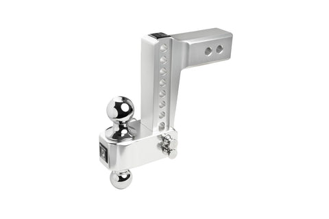2.5" Aluminum BulletProof Hitches - Trailer Hitch (14,000 lb. Rating) - Adjustable Hitch with 6" Drop/Rise and 2" & 2-5/16" Dual Ball - Corrosion-Resistant Tow Hitch