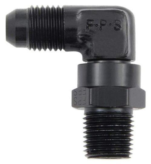 Black Fragola 499106-BL Size (-6) x 1/4 MPT 90° Swivel Adapter
