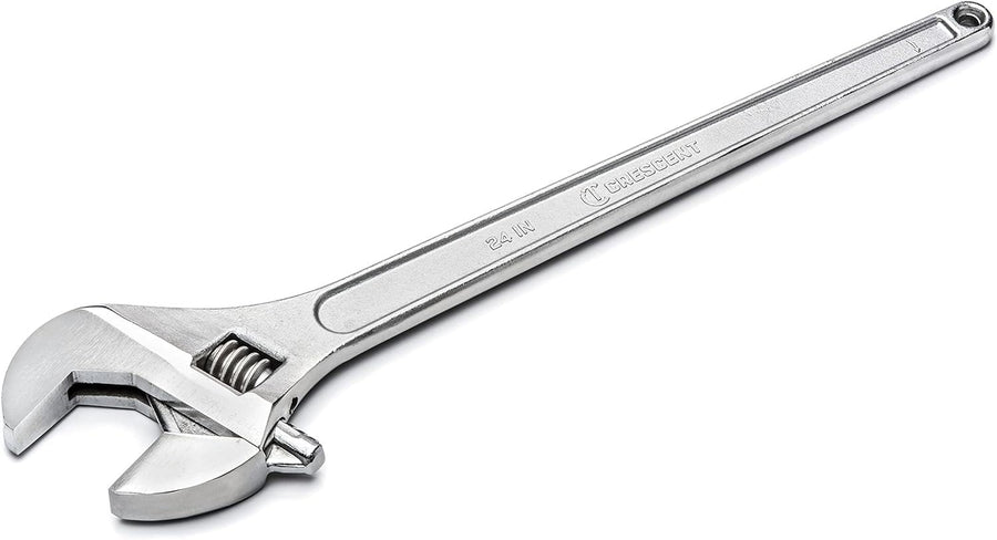 Adjustable Crescent Tapered Handle Wrench - Carded - Home Improvement, Garage & Mechanic Versatile Hand Tool - 24" - AC224VS
