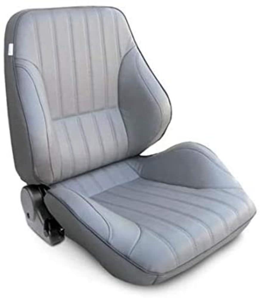 Gray Vinyl Racing Rally Low Back Recliner Right Seat ProCar by Scat 80-1050-52R