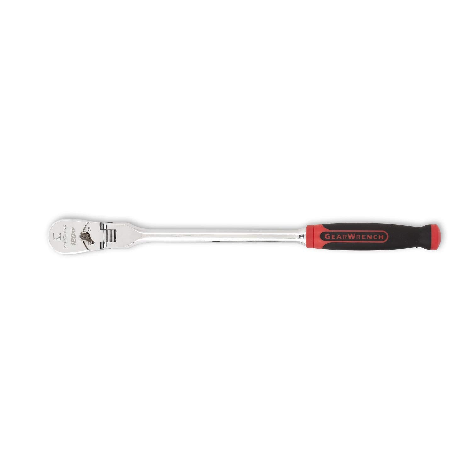 3/8" GEARWRENCH 120XP Flex Head Teardrop Ratchet with Dual Material Handle, 13-1/2" - 81210P