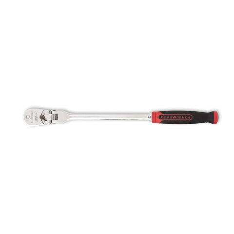 3/8" GEARWRENCH 120XP Flex Head Teardrop Ratchet with Dual Material Handle, 13-1/2" - 81210P