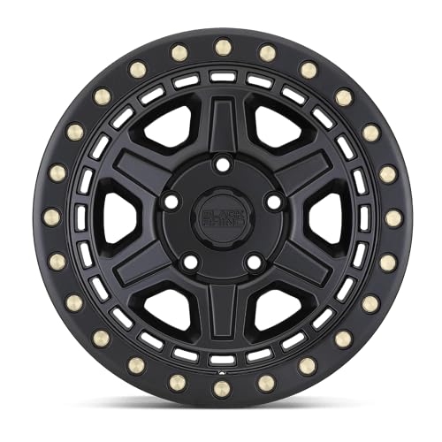 RENO Black Rhino Hard Alloys 17X9 5X5.0 4.29-18mm MATTE BLACK W/BRASS BOLTS - 1790REN-85127M71
