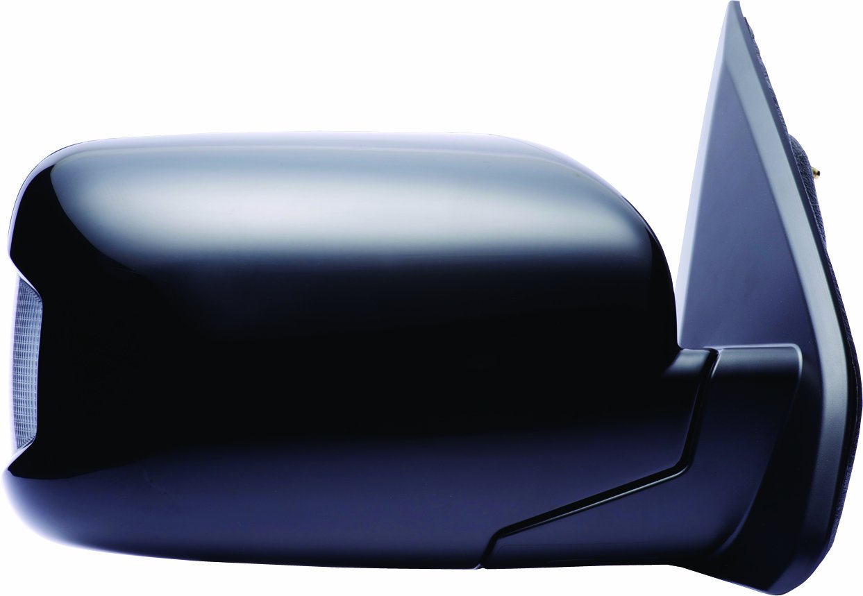 Honda Pilot Fit System 63035H Passenger Side Replacement Convex Mirror, Textured Black and PTM Cover