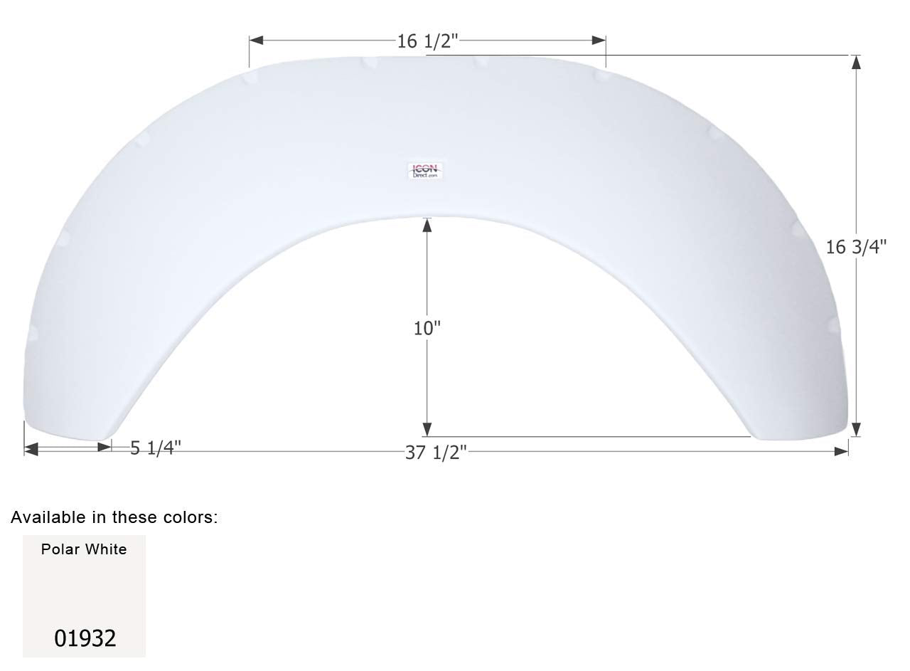 Fender Skirt ICON, Single, Sunline Que, FS1932, Polar White