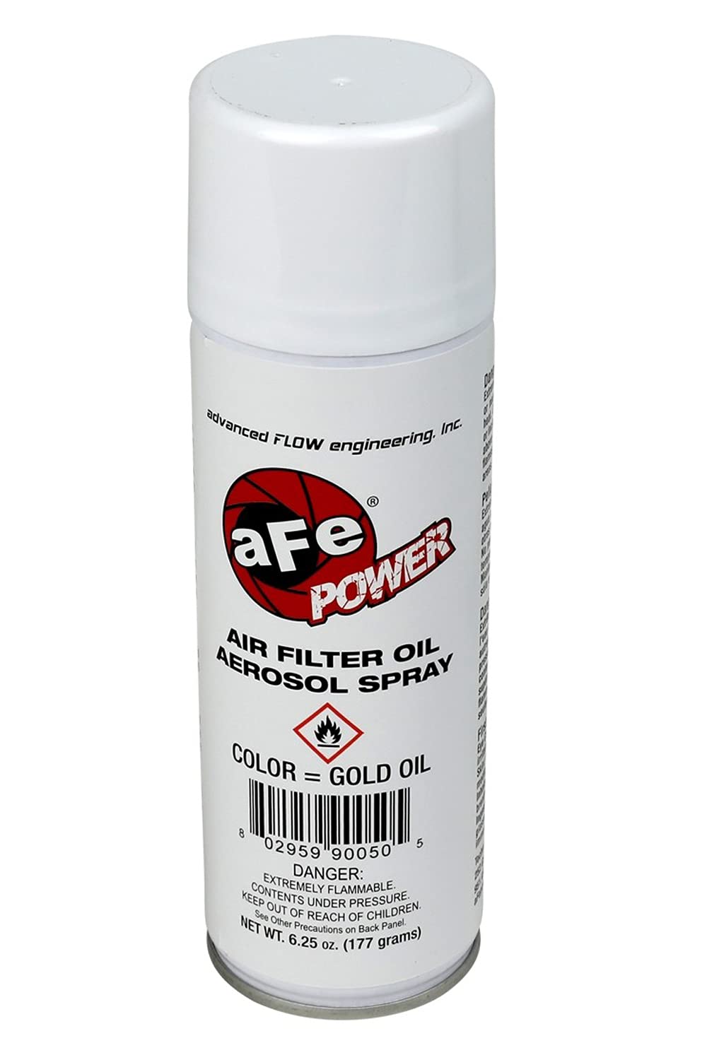 6.25oz Aerosol aFe Power Air Filter Oil - Gold, Restores Pro GUARD7 Engine Air Filters, #90-10002