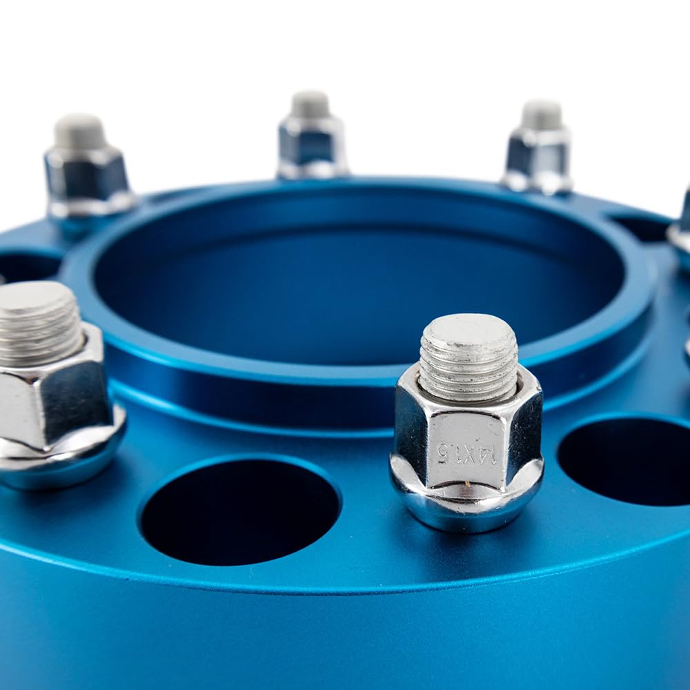 Off-Road Borne Wheel Spacers, 8x165.1, 116.7 Center Bore, M14x1.5, 45mm, Blue