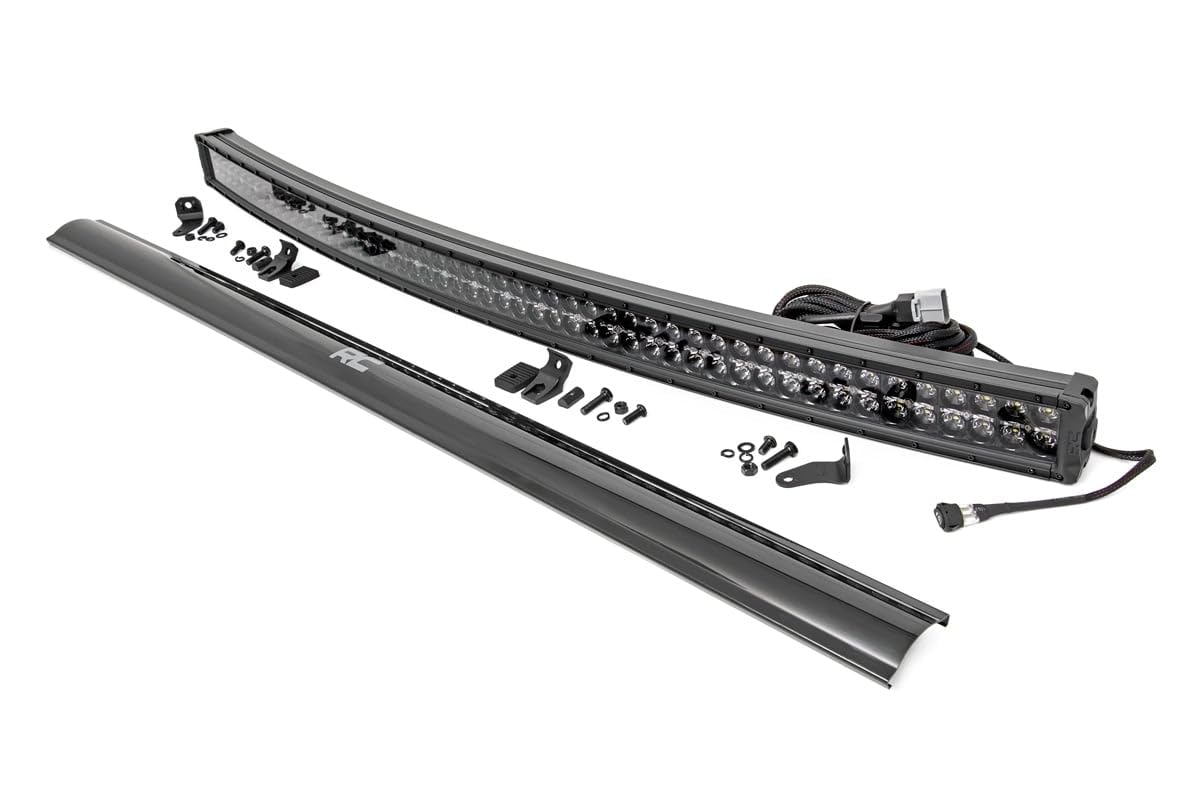Black Series Rough Country 54" Curved Dual Row DRL CREE LED Light Bar - 72954BD