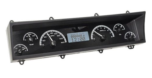 Dakota Digital VHX-69C-NOV-K-B Analog Dash Gauge System Black Alloy Blue 69-76 Chevy Nova