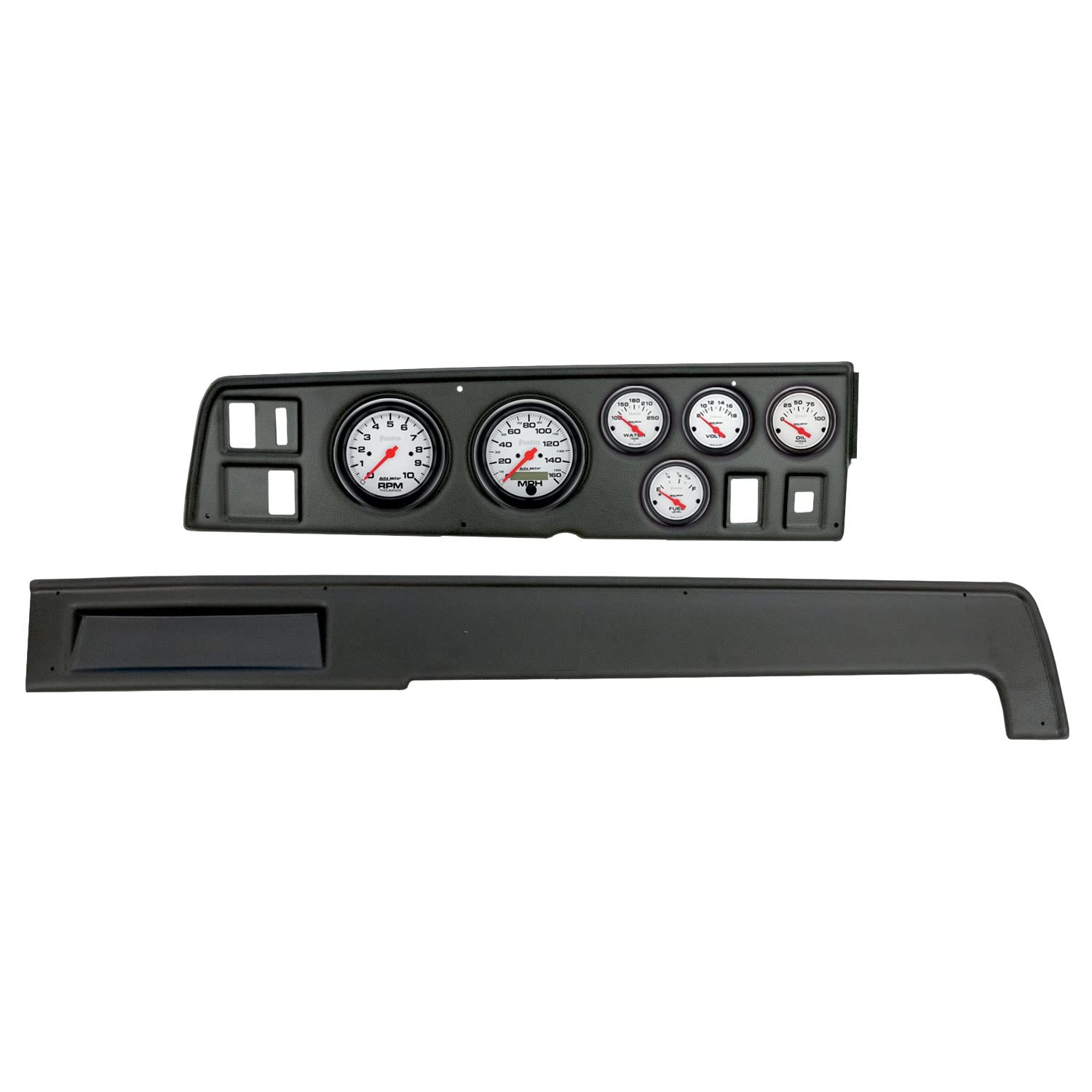AutoMeter Dash Kit Direct Fit, (3 3/8" X2, 2 1/16" X4), Dodge Charger 68-70, Phantom (2907-09)