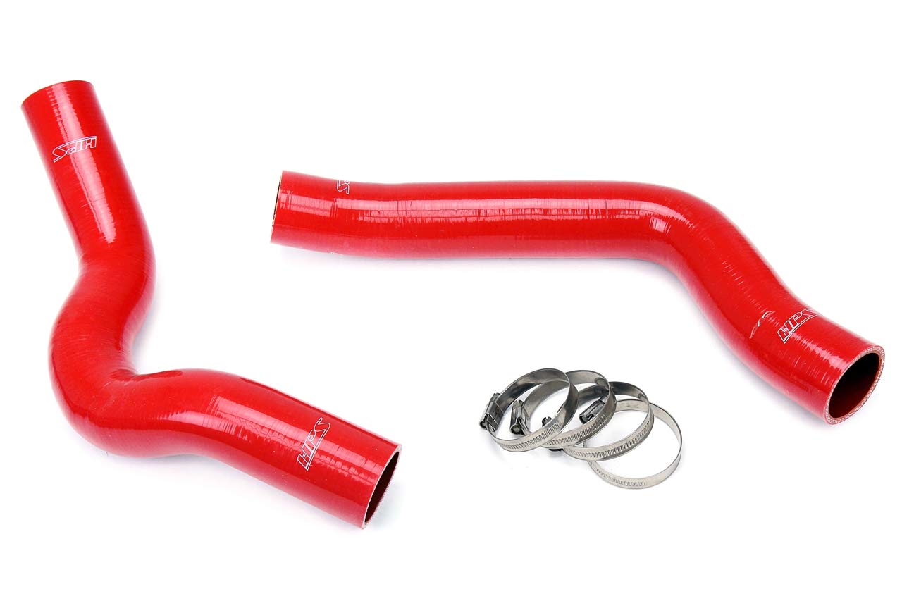 Red HPS 57-1317-RED Silicone Radiator Coolant Hose Kit