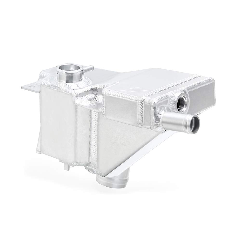 Mishimoto Aluminum MMRT-F2D-11SN Secondary Degas Tank, Compatible With 2011+ Ford 6.7L Powerstroke, Natural