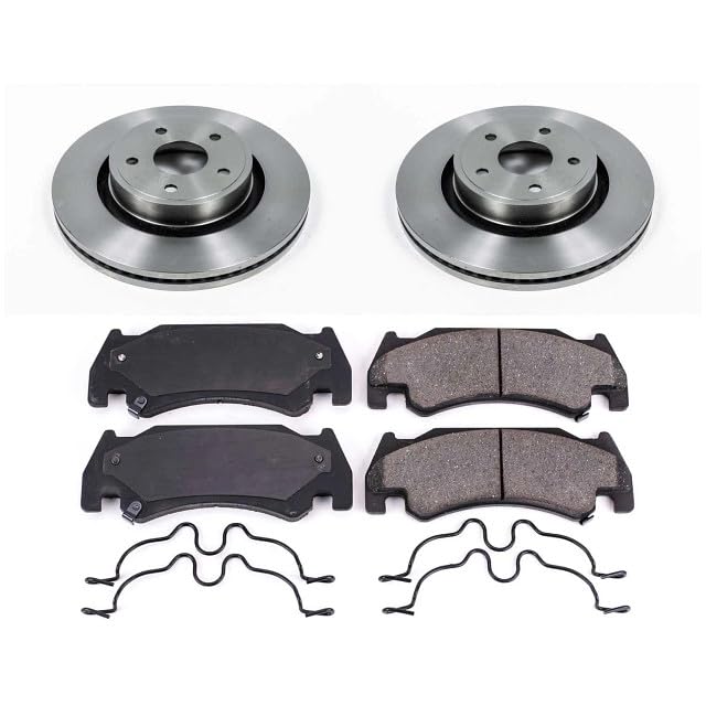 Power Stop Autospecialty KOE2194 Front Replacement Brake Kit-OE Brake Rotors & Ceramic Brake Pads For Dodge Ram 1500 2005-2006 [Model Specific]