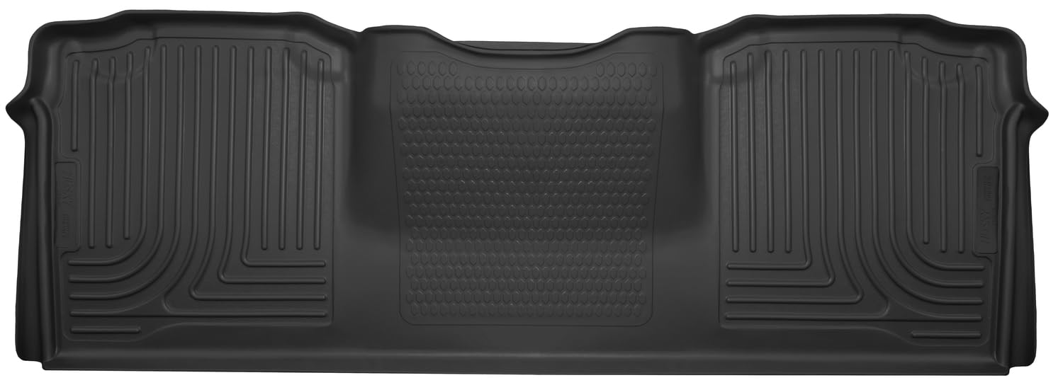 Husky Liners Floor Mats X-act Contour | Fits 2010-2018 Dodge Ram 2500/3500 Mega Cab | 2nd Row, 1-pc Black - 53681