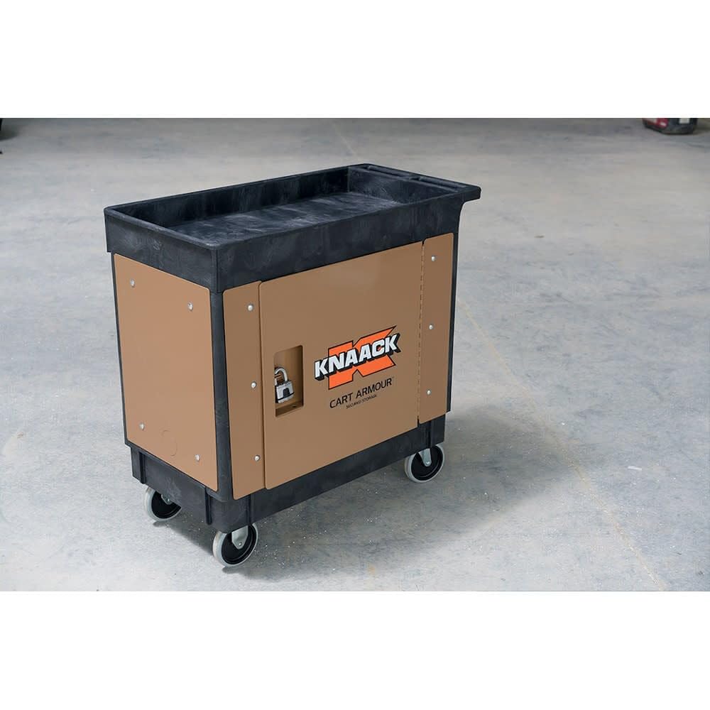 Knaack Security Paneling Portable Utility Cart, Heavy-Duty Steel, 16-Gauge, 2.5 x 2.5 x 5.5 in