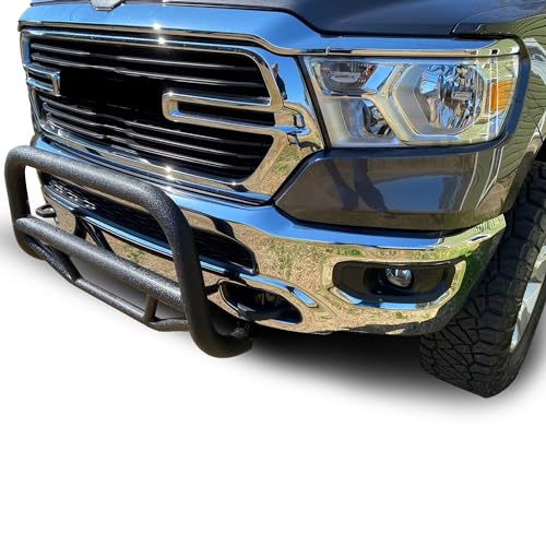 Max T Bull Bar Black Horse Off Road Textured Black Compatible with 2009-2010 Dodge Ram 1500|2011-2018 Ram 1500|2019-2020 Ram 1500 Classic-MBT-MR1312
