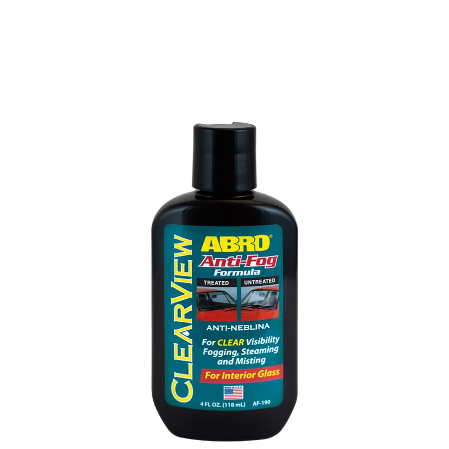 Clearview ABRO Anti-Fog, 4 fl. oz., Effective Defogger for Windows, Glass, Mirrors & Plastics for Home & Automotive Use (Pack of 1)