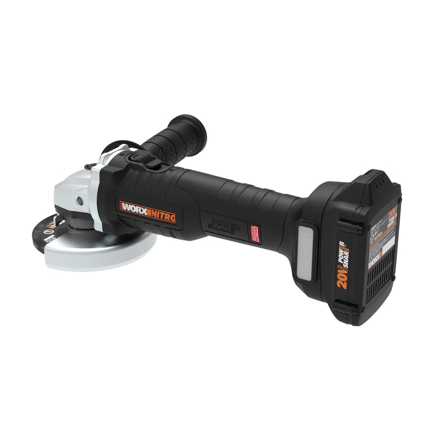 Worx 20V WX812L Power Share Brushless 4-1/2" Angle Grinder