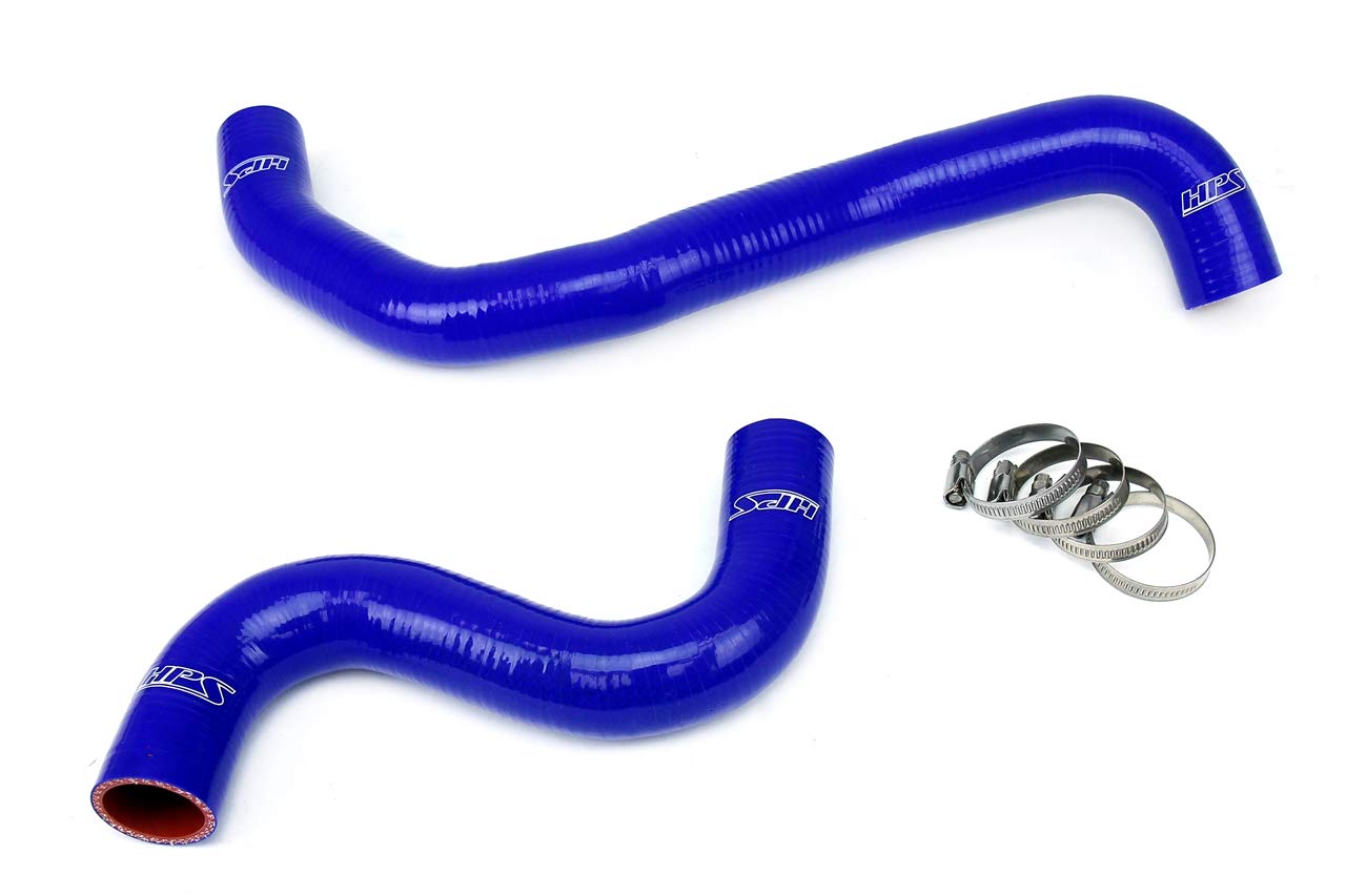 Blue HPS 57-1052-BLUE Silicone Radiator Coolant Hose Kit
