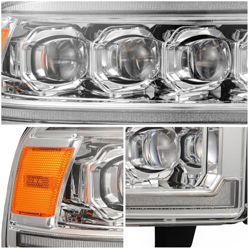 NOVA-Series LED Headlights Chrome AlphaRex 94-01 Dodge Ram 1500/94-02 Ram 2500/3500