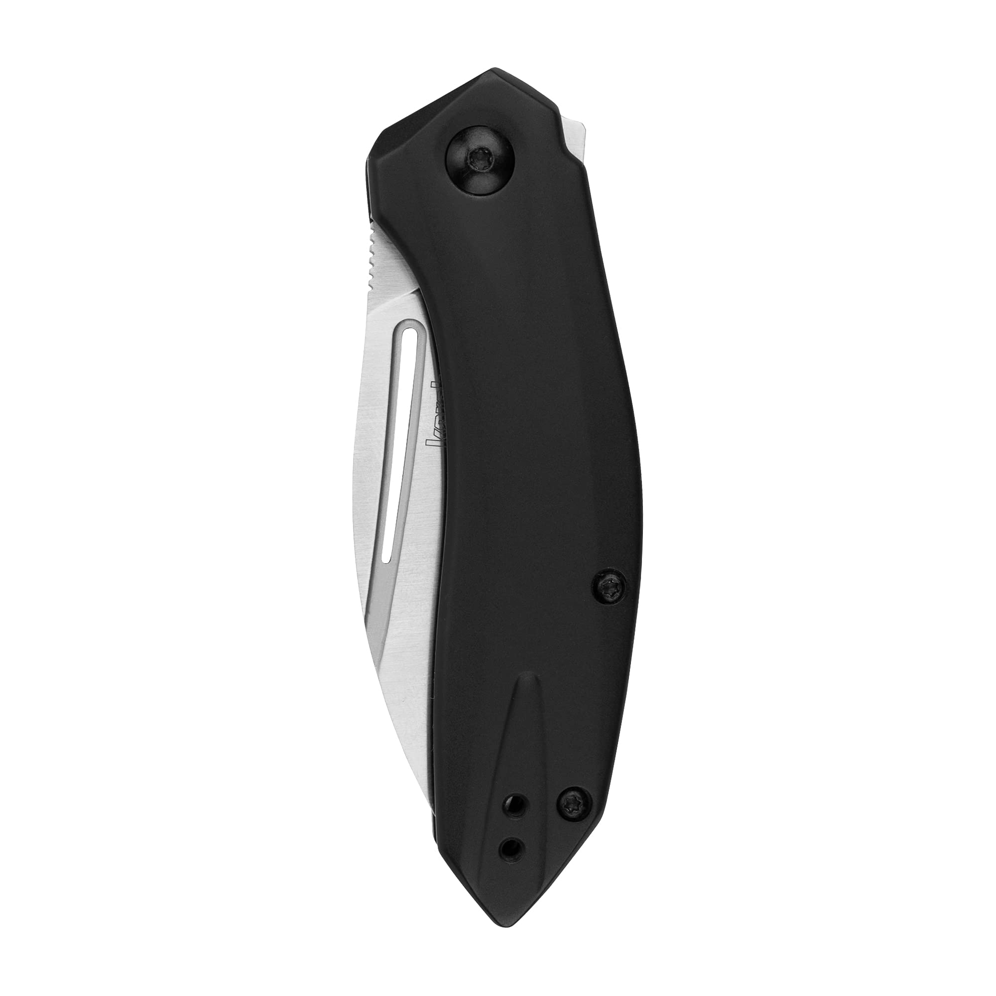 Kershaw Leaf Blade Turismo Pocket Knife 2.9 inch Blade, Assisted Opening Frame Lock, 5505, Black, 2.8 Ounce