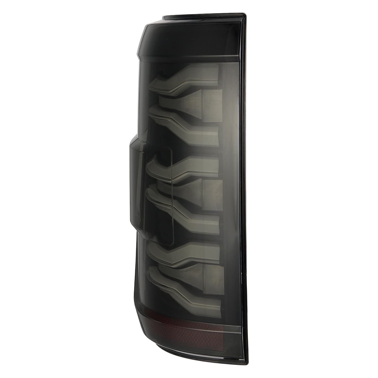 LUXX-Series Alpharex Black/Smoke Sequential Fiber Optic LED Tail Lights