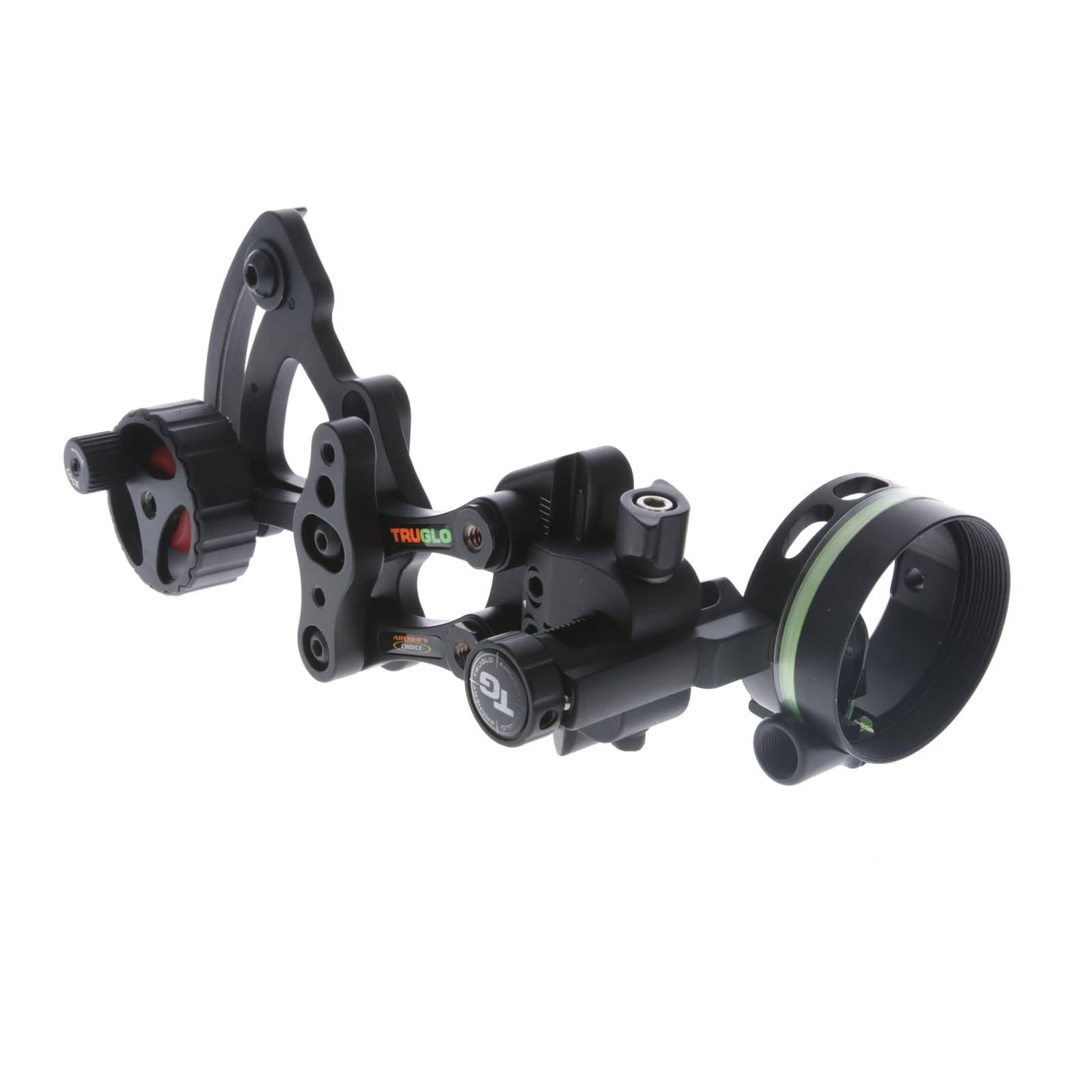 RANGE-ROVER TRUGLO Series Single-Pin Moving Bow Sight, Black, Left-Handed, .019" Pin, Toolless Micro-Adjustable Windage