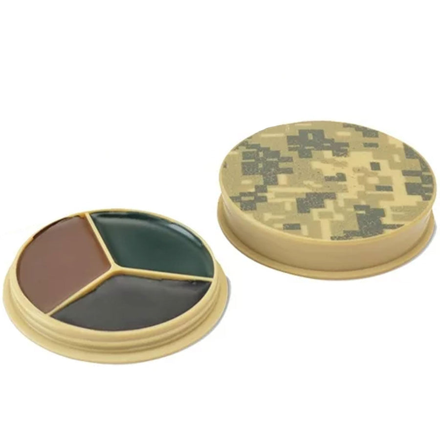Camo Face Paint Kit HME with Mirror - Long-Lasting Non-Glare Easy-to-Use Concealment Makeup for Hunting in Compact Case, 3 Colors