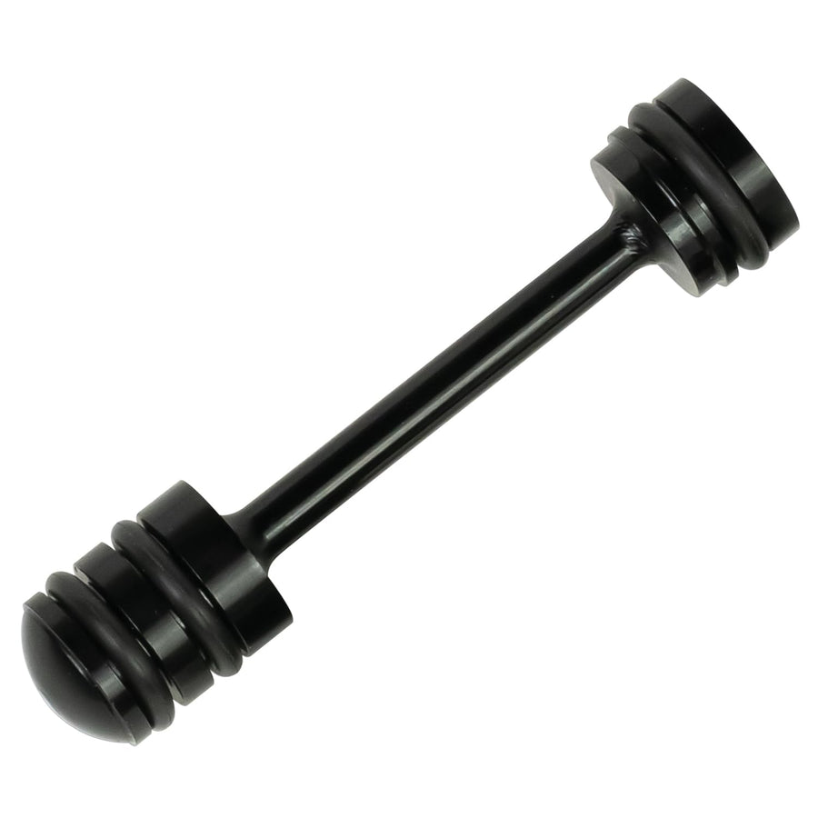 Oil Galley Plug, Derale O-Ring, Press-in, Aluminum, Black Anodized