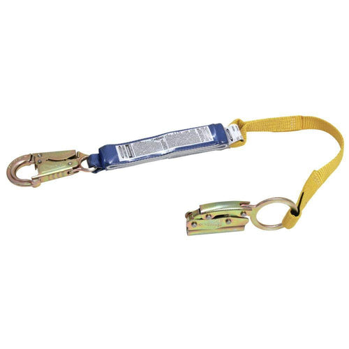 3-Foot Werner L210101 Manual Rope Adjuster with Shock Absorbing Lanyard For 5/8" Rope, 1per Pack